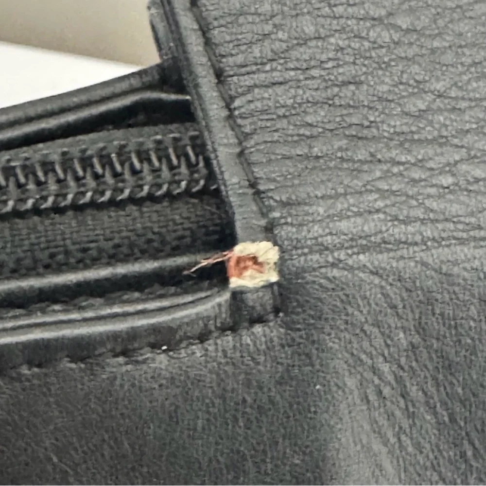 The Sak Black Leather Tote Bag